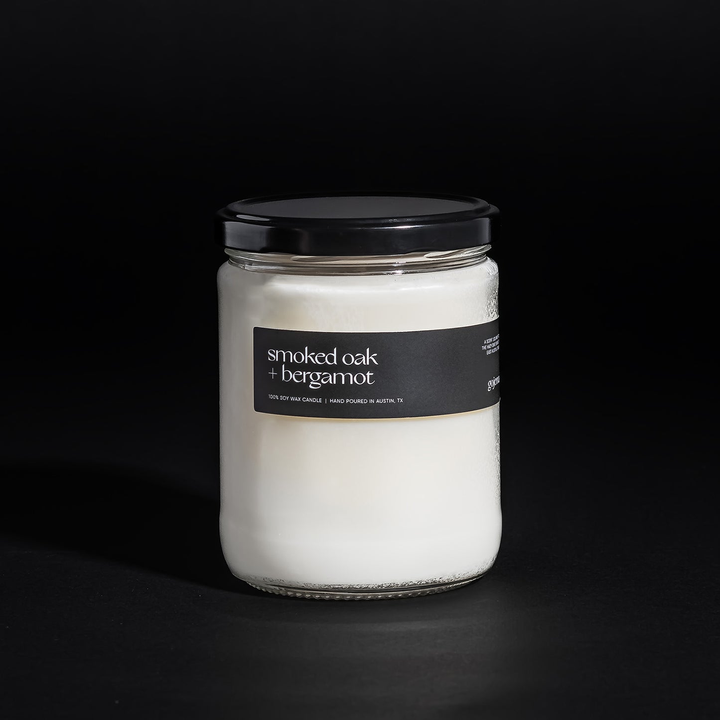 Smoked Oak + Bergamot - Large Soy Candle