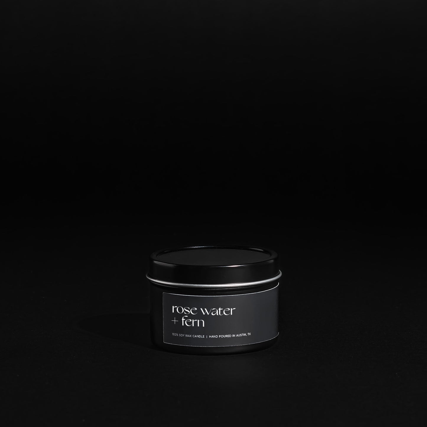 Rose Water + Fern - Small Soy Candle