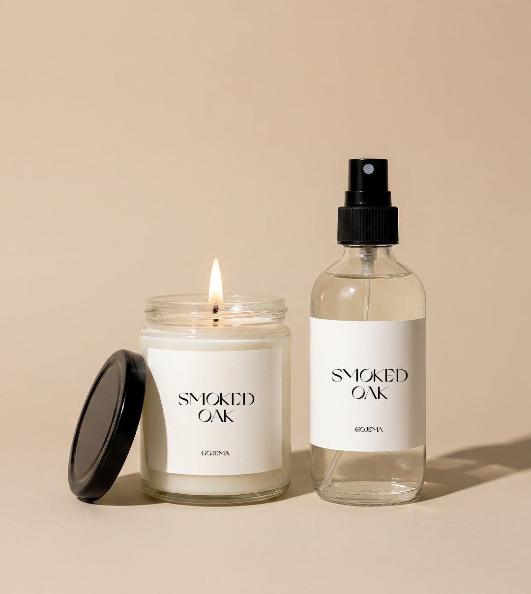 Smoked Oak - Candle & Spray Set