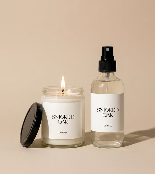Smoked Oak - Candle & Spray Set