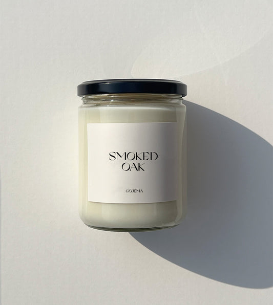 Smoked Oak + Bergamot - Large Soy Candle