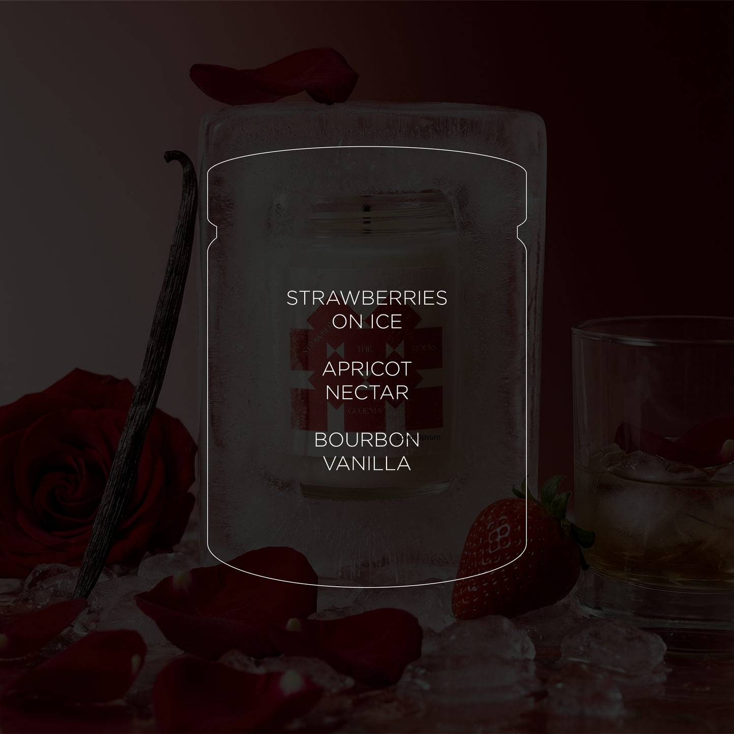 Strawberry On The Rocks - Classic Soy Candle